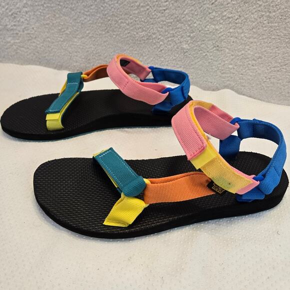 Teva Original Universal Sandals Womens 11 Multi Color Outdoor Hiking Outdoors - Picture 1 of 12